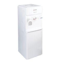 Кулер для воды SONNEN FS-01, напольный, НАГРЕВ/<wbr/>ОХЛАЖДЕНИЕ ЭЛЕКТРОННОЕ, 2 крана, белый, 452419