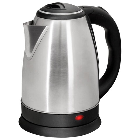 Чайник KT-118, 1,8 л, 1500 Вт, закрытый нагревательный элемент, нержавеющая сталь, серебристый, 452926