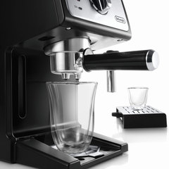 Кофеварка рожковая DELONGHI ECP 33.21/<wbr/>BK, 1100 Вт, объем 1 л, ручной капучинатор, черная
