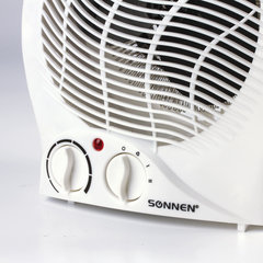 Тепловентилятор SONNEN F-200, 1000/<wbr/>2000 Вт, 2 режима работы, белый, 453493