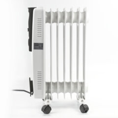 Обогреватель масляный SONNEN DFS-07, 1500 Вт, 7 секций, белый, 453498