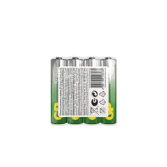Батарейки КОМПЛЕКТ 4 шт., GP Super G-Tech, AAA (LR03, 24А), алкалиновые, мизинчиковые, в пленке, 24AR