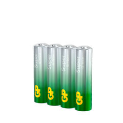 Батарейки КОМПЛЕКТ 4 шт., GP Super G-Tech, AA (LR06, 15 А), алкалиновые, пальчиковые, в пленке, 15AA21