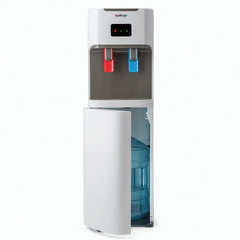Кулер для воды HOTFROST V115АЕ, напольный, НАГРЕВ/ОХЛАЖДЕНИЕ ЭЛЕКТРОННОЕ, бутыль снизу, 2 крана, серый, 120211506