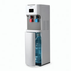 Кулер для воды HOTFROST V115АЕ, напольный, НАГРЕВ/ОХЛАЖДЕНИЕ ЭЛЕКТРОННОЕ, бутыль снизу, 2 крана, серый, 120211506