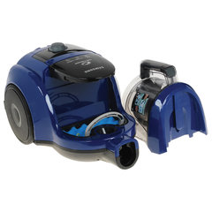 Пылесос SAMSUNG VCC4520S36/<wbr/>XEV, с контейнером, 1600 Вт, мощность всасывания 350 Вт, синий