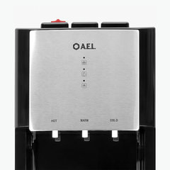 Кулер для воды AEL LD-AEL-811a, напольный, НАГРЕВ/<wbr/>ОХЛАЖДЕНИЕ ЭЛЕКТРОННОЕ, бутыль снизу, 3 крана, чёрный