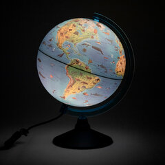 Глобус зоогеографический GLOBEN &laquo;Классик Евро&raquo;, 25 см, с подсветкой, детский, Ке012500270