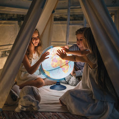 Глобус физический / политический GLOBEN &laquo;Классик Евро&raquo;, 25 см, с подсветкой, Ке012500191