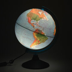 Глобус физический / политический GLOBEN &laquo;Классик Евро&raquo;, 25 см, рельефный, с подсветкой, Ке022500195