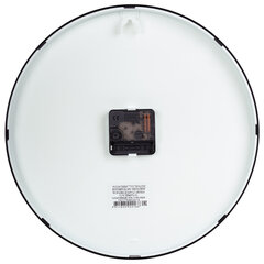 Часы настенные TROYKATIME (TROYKA) 77770732, круг, белые, черная рамка, 30,5&times;30,5&times;5 см