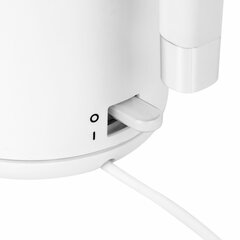 Чайник электрический с двойными стенками SONNEN KT-8719W, 1,5 л, 2200 Вт, белый, 454691