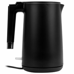 Чайник электрический с двойными стенками SONNEN KT-8719B, 1,5 л, 2200 Вт, черный, 454692