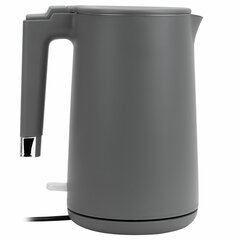 Чайник электрический с двойными стенками SONNEN KT-8719G, 1,5 л, 2200 Вт, графитовый, 454693