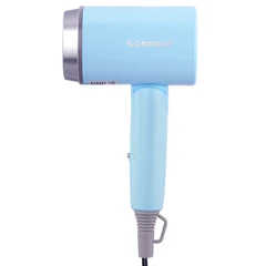 Фен для волос дорожный SONNEN HD-2318, 1500 Вт, складной, 2 температуры, 2 скорости, 454695