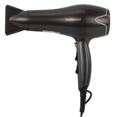 Фен для волос SONNEN HD-2281, 2200 Вт, турмалиновая ионизация, 3 температуры, холодный обдув, 454696
