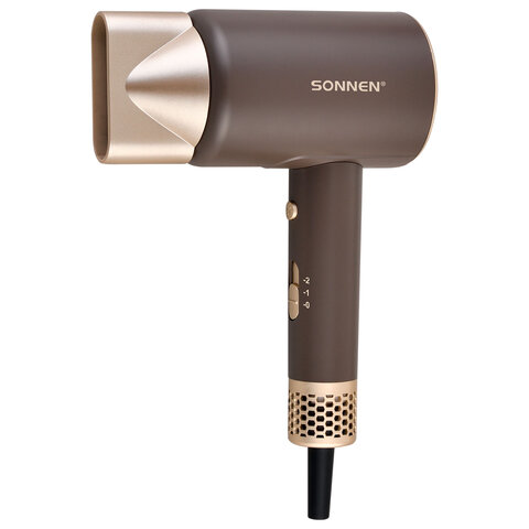 Фен для волос SONNEN HD-2285, 2200 Вт, холодный воздух, турмалиновая ионизация, 2 температуры 454697