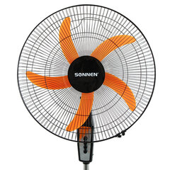 Вентилятор напольный, 3 режима, SONNEN TF-50W-45-А304, d=45 см, 50 Вт, черный, 454789