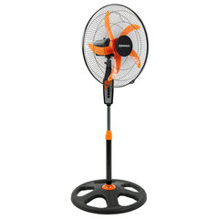 Вентилятор напольный, 3 режима, SONNEN TF-50W-45-А304, d=45 см, 50 Вт, черный, 454789