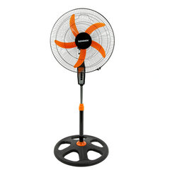 Вентилятор напольный, 3 режима, SONNEN TF-50W-45-А304, d=45 см, 50 Вт, черный, 454789