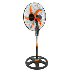 Вентилятор напольный, 3 режима, SONNEN TF-50W-45-А304, d=45 см, 50 Вт, черный, 454789
