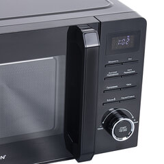 Микроволновая печь BRASSON (БРАССОН) MW2070D-8BL, 20 л, 700 Вт, таймер, 8 АВТО ПРОГРАММ, дисплей, защита от детей, черная, 454979