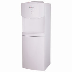 Кулер водораздатчик БЕЗ НАГРЕВА И ОХЛАЖДЕНИЯ, SONNEN FS-02N, напольный, 2 крана, белый, 454995