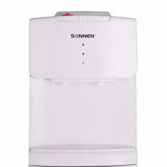 Кулер водораздатчик БЕЗ НАГРЕВА И ОХЛАЖДЕНИЯ, SONNEN FS-02N, напольный, 2 крана, белый, 454995