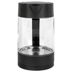 Чайник BRASSON (БРАССОН) KT-727, 1,7 л, 2200 Вт, стекло, графит, подсветка, 455190