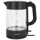 Чайник BRASSON (БРАССОН) KT-727, 1,7 л, 2200 Вт, стекло, графит, подсветка, 455190