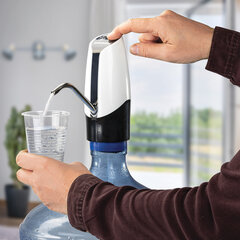 Помпа для воды электрическая SONNEN EWD152W, 1,5 л/<wbr/>мин, 2 РЕЖИМА, АККУМУЛЯТОР, АДАПТЕР, пластик, 455217