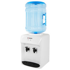 Кулер-водораздатчик БЕЗ НАГРЕВА И ОХЛАЖДЕНИЯ, SONNEN TS-01WT, настольный, 2 крана, белый, 455411