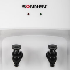Кулер-водораздатчик БЕЗ НАГРЕВА И ОХЛАЖДЕНИЯ, SONNEN TS-01WT, настольный, 2 крана, белый, 455411