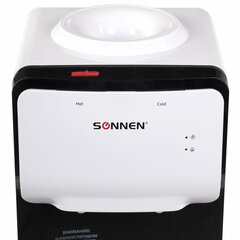 Кулер для воды SONNEN FSE-02SA, напольный, НАГРЕВ/<wbr/>ОХЛАЖДЕНИЕ ЭЛЕКТРОННОЕ, 2 крана, белый, 455414