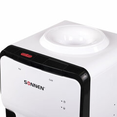 Кулер для воды SONNEN FSC-02S, напольный, НАГРЕВ/<wbr/>ОХЛАЖДЕНИЕ КОМПРЕССОРНОЕ, 2 крана, белый, 455415