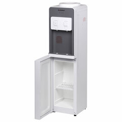 Кулер для воды SONNEN FSC-02BA, напольный, НАГРЕВ/<wbr/>ОХЛАЖДЕНИЕ КОМПРЕССОР, шкаф, 2 крана, серый, 455416