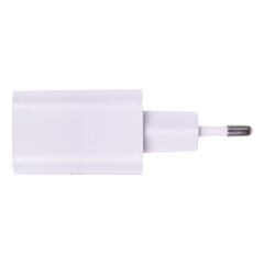 Зарядное устройство быстрое сетевое (220 В) SONNEN, USB QC 3.0 + Type-C PD 20 Вт, 3 А, белое, 455505