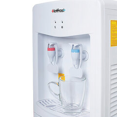 Кулер для воды HOTFROST V118E, напольный, НАГРЕВ/ОХЛАЖДЕНИЕ ЭЛЕКТРОННОЕ, 2 крана, белый