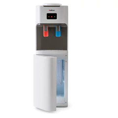 Кулер для воды HOTFROST V115B, напольный, НАГРЕВ/ОХЛАЖДЕНИЕ КОМПРЕССОРНОЕ, холодильник, 2 крана