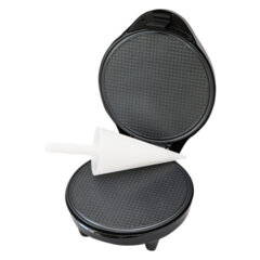 Электровафельница антипригарная для тонких вафель-трубочек и рожков, 1200 Вт, DASWERK (ДАСВЕРК), WM-10, 455656