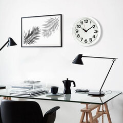 Часы настенные TROYKATIME (TROYKA) 78771783, круг, белые, белая рамка, 30,5&times;30,5&times;3,5 см