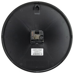 Часы настенные TROYKATIME (TROYKA) 77770743, круг, коричневые, черная рамка, 30,5&times;30,5&times;5 см