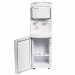 Кулер для воды SONNEN FSE-02i, напольный, НАГРЕВ/<wbr/>ОХЛАЖДЕНИЕ ЭЛЕКТРОННОЕ, шкаф, 2 крана, белый, 455742