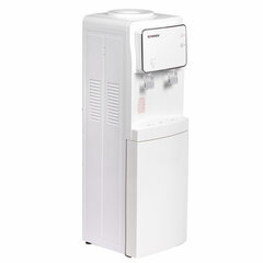 Кулер для воды SONNEN FSE-02i, напольный, НАГРЕВ/<wbr/>ОХЛАЖДЕНИЕ ЭЛЕКТРОННОЕ, шкаф, 2 крана, белый, 455742