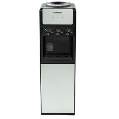 Кулер для воды SONNEN FSE-03Ri, напольный, НАГРЕВ/<wbr/>ОХЛАЖДЕНИЕ ЭЛЕКТРОННОЕ, 3 крана, шкаф, 455743