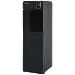 Кулер для воды SONNEN FSE-03Bi напольный, нагрев/<wbr/>охлаждение, НИЖНЯЯ ЗАГРУЗКА, 3 крана, графит, 455744