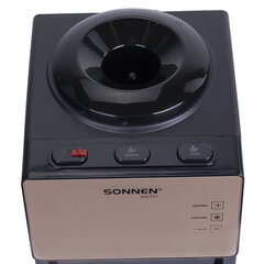 Кулер для воды SONNEN TSE-03BBP, настольный, НАГРЕВ/<wbr/>ОХЛАЖДЕНИЕ ЭЛЕКТРОННОЕ, 3 крана, черный/<wbr/>бежевый, 455751