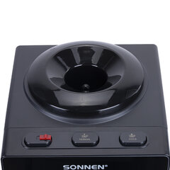 Кулер для воды SONNEN TSE-03BP, настольный, НАГРЕВ/<wbr/>ОХЛАЖДЕНИЕ ЭЛЕКТРОННОЕ, 3 крана, антрацит, 455752