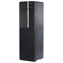 Кулер для воды SONNEN FSE-03BR, напольный, нагрев/<wbr/>охлаждение электронное, НИЖНЯЯ ЗАГРУЗКА, 3 крана, черный, 455754