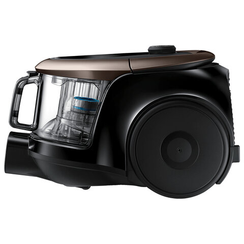 Пылесос SAMSUNG VC18M21N9VD с контейнером "циклон", 1800 Вт, мощность всасывания 380 Вт, черный/золото, VC18M21N9VD/EV